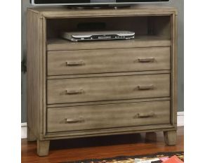 Furniture of America Enrico I Media Chest in Gray