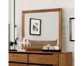 Furniture of America Lennart Rectangular Mirror in Oak
