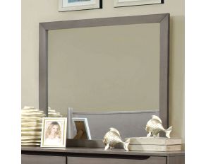 Furniture of America Lennart Rectangular Mirror in Gray