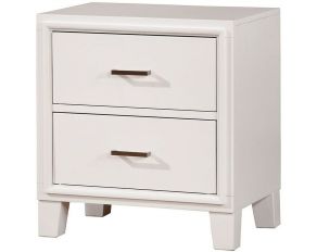 Furniture of America Enrico I Nightstand in White