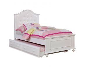 Furniture of America Olivia Platform Bed in White, Full