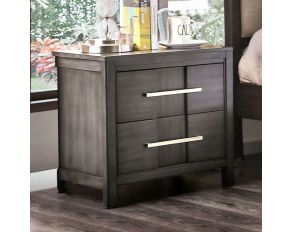 Furniture of America Berenice Night Stand in Gray