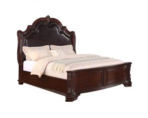 Crown Mark Sheffield Panel Bed in Brown, King