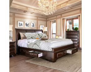 Brandt King Bed in Brown Cherry