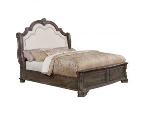 Crown Mark Sheffield Panel Bed in Grey, King