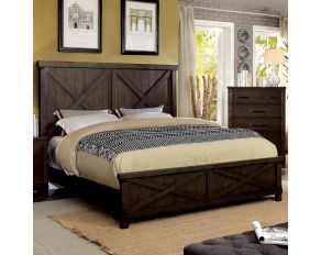 Bianca King Bed in Dark Walnut