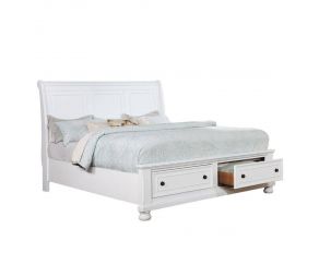 Castor Queen Bed in White