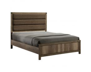 Crown Mark Matteo Panel Bed in Brown, King