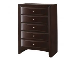 Crown Mark Emily Chest in Dark Cherry