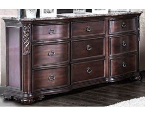 Furniture of America Arcturus Dresser in Brown Cherry