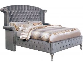 Alzir King Bed in Gray