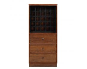 Wiesta Rectangular Wine Cabinet in Walnut