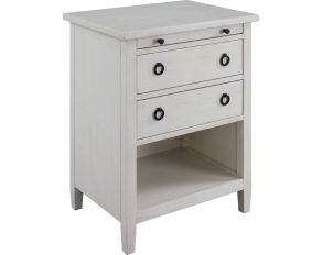 Halim Accent Table in Antique White Finish