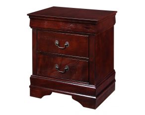 Crown Mark Louis Philip Night Stand Cherry