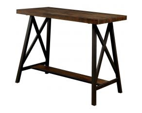 Lainey Counter Height Table in Weathered Medium Oak Black