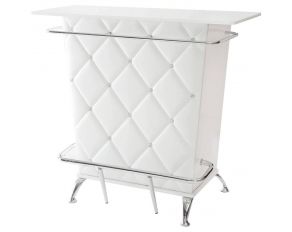 Fuero Bar Table in White Chrome