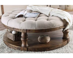 Mika Coffee Table with Cushion in Antique Oak