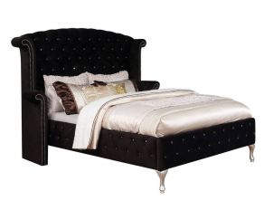 Alzire California King Bed in Black