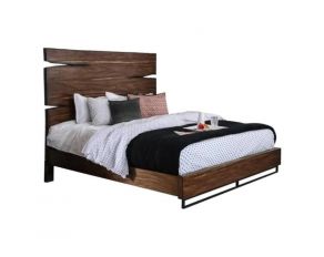 Fulton Queen Panel Bed in Dark Oak Dark Walnut