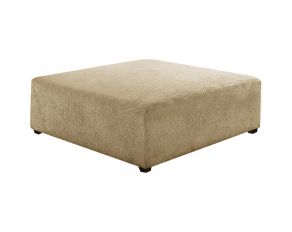 Vassenia Ottoman in 2-Tone Latte Chenille