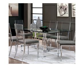 Casper Dining Table in Chrome