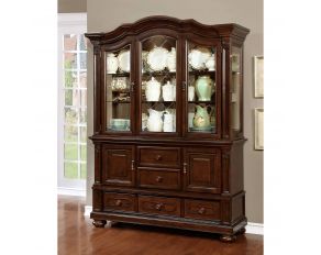 Alpena Hutch and Buffet in Brown Cherry