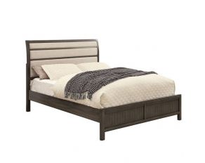 Berenice California King Bed in Gray Beige