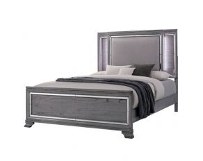 Alanis Queen Bed in Light Gray