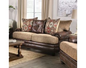 Fletcher Loveseat in Brown Tan