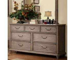 Furniture of America Belgrade I Dresser in Rustic Natural Tone