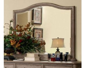 Furniture of America Belgrade I Mirror in Rustic Natural Tone