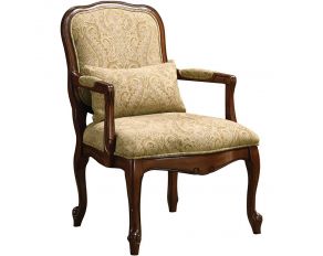 Furniture of America Waterville Accent Chair in Dark Cherry