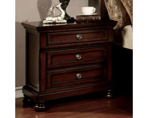 Furniture of America Northville Nightstand in Cherry Finish