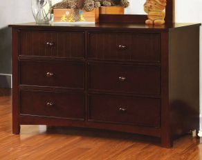 Furniture of America Corry Dresser in Dark Walnut