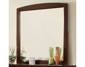 Furniture of America Corry Mirror in Dark Walnut