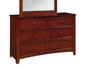 Furniture of America Omnus Dresser in Cherry