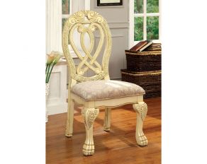 Furniture of America Wyndmere Side Chair in White - Set of 2