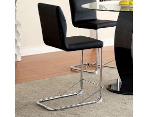Furniture of America Lodia II Counter Height Chair in Black