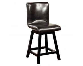 Furniture of America Hurley Counter Height Chair in Black  Finish - Set of 2