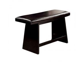 Furniture of America Hurley Counter Height Bench in Black Finish