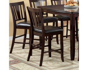 Furniture of America Edgewood II Counter Height Chair in Espresso Finish - Set of 2 