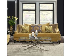 Furniture of America Viscontti Sofa, Gold