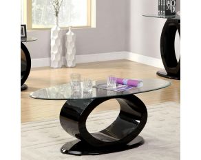 Furniture of America Lodia III Coffee Table in Black