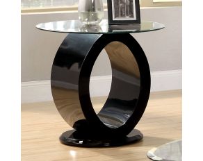 Furniture of America Lodia III End Table in Black