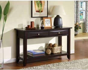 Furniture of America Baldwin Sofa Table in Espresso Finish