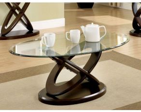 Furniture of America Atwood II Coffee Table in Dark Walnut Finish