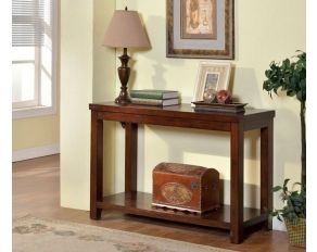 Furniture of America Estell Sofa Table, Cherry Finish