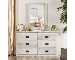 Rockwall Dresser in Wire Brushed White