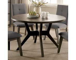 Abelone Round Dining Table in Gray