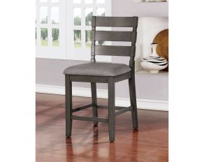 Viana Counter Height Dining Chair in Light Gray Set of 2